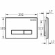 AQM4103S Панель смыва AQUAme, сатиновый AQUAme