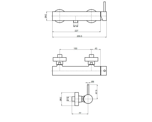 AQM6213GG Siena Смеситель для душа, Glossy gold AQUAme