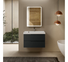 AQM900380GM "S3" тумба под умывальник подвесная 80 см., цвет антрацит. AQUAme