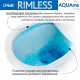AQM2001MB Унитаз подвесной с сиденьем SoftClose, Rimless, скрыт крепеж. 515x355x365, черный матовый AQUAme
