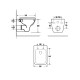 AQM2007 Унитаз подвесной с сиденьем SoftClose, технология смыва Rimless. 550х350х375 AQUAme