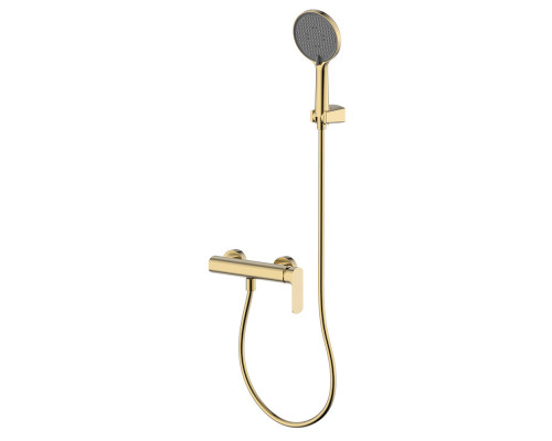 AQM6313BG Monza Смеситель для душа однорычажный, с душевым набором, 3 режима, Brushed gold AQUAme