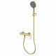 AQM6313BG Monza Смеситель для душа однорычажный, с душевым набором, 3 режима, Brushed gold AQUAme