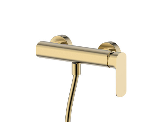 AQM6313BG Monza Смеситель для душа однорычажный, с душевым набором, 3 режима, Brushed gold AQUAme