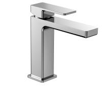 AQM6810CR Savona Смеситель для раковины 125мм, гладкий, подводка ½", хром AQUAme