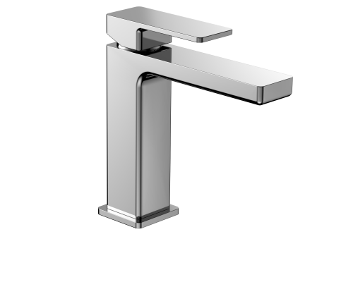 AQM6810CR Savona Смеситель для раковины 125мм, гладкий, подводка ½", хром AQUAme