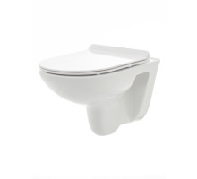 AQM2008 Унитаз подвесной с сиденьем SoftClose, технология смыва Rimless. 530x355x360 AQUAme