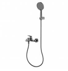AQM6512GM Como Смеситель для ванны однорычажный, с душевым набором, 3 режима, серый матовый AQUAme