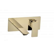 AQM6815GG Savona Смеситель для раковины, настен., на 2 отв., комплект, золото AQUAme