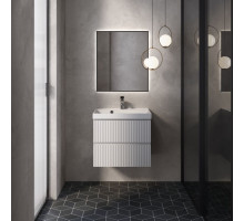 AQM900160WH "S1" тумба под умывальник подвесная 60 см., цвет белый глянец. AQUAme