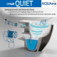 AQM2002L Унитаз подвесной с сиденьем SoftClose, смыв QUIET, скрытый крепеж. 520x365x360 AQUAme
