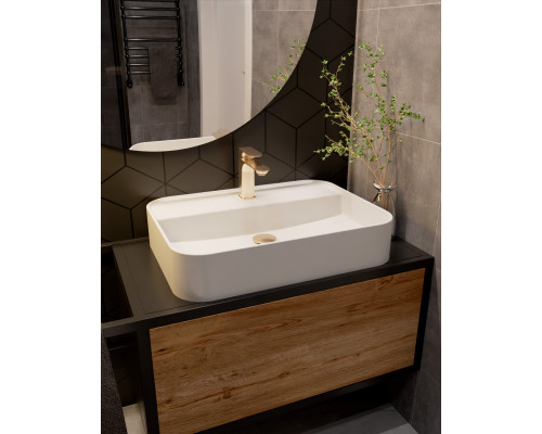 AQM6310BG Monza Смеситель для раковины однорычажный, Brushed gold AQUAme