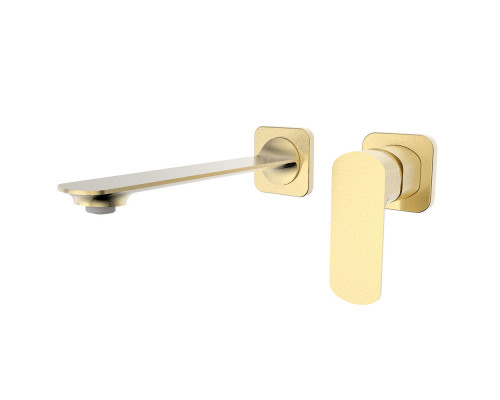AQM6315BG Monza Смеситель для раковины настенный на 2 отв., внутр монтаж в компл., Brushed gold AQUAme