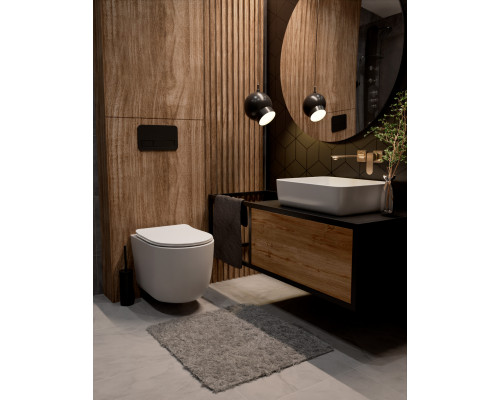 AQM6315BG Monza Смеситель для раковины настенный на 2 отв., внутр монтаж в компл., Brushed gold AQUAme