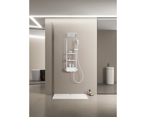AQM 8003W Душевая система для душа с термостатом, Белый AQUAme