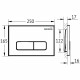 AQM4101CR Панель смыва AQUAme, хром AQUAme