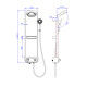 AQM 8004B Душевая система для душа с термостатом, Черный AQUAme