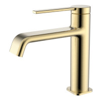 AQM6410BG Asti Смеситель для раковины однорычажный, Brushed gold AQUAme