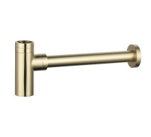 AQM7010BG Сифон для раковины латунный, Brushed gold AQUAme