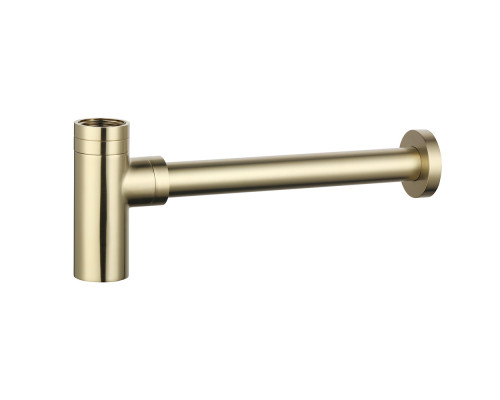 AQM7010BG Сифон для раковины латунный, Brushed gold AQUAme