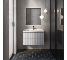 AQM900180WH "S1" тумба под умывальник подвесная 80 см., цвет белый глянец. AQUAme