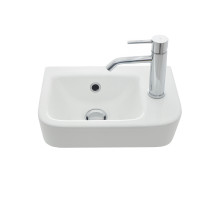 AQM5006R Умывальник с отверстием под смеситель. Правый. 375х245х135 AQUAme