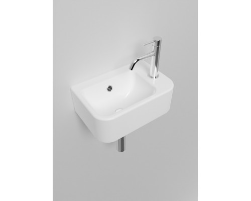 AQM5006R Умывальник с отверстием под смеситель. Правый. 375х245х135 AQUAme