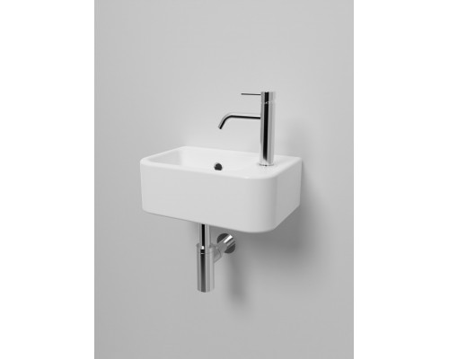 AQM5006R Умывальник с отверстием под смеситель. Правый. 375х245х135 AQUAme