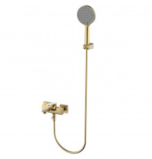 AQM6712BG Imola Смеситель для ванны, с душевым набором, Ø120 мм, 3 режима, Brushed gold AQUAme