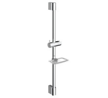 AQM8203CR Душевая штанга 640мм с мыльницей, Хром AQUAme