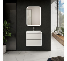 AQM900460WH "S4" тумба под умывальник подвесная 60 см., цвет белый глянец. AQUAme
