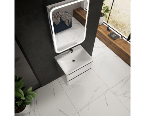 AQM900460WH "S4" тумба под умывальник подвесная 60 см., цвет белый глянец. AQUAme