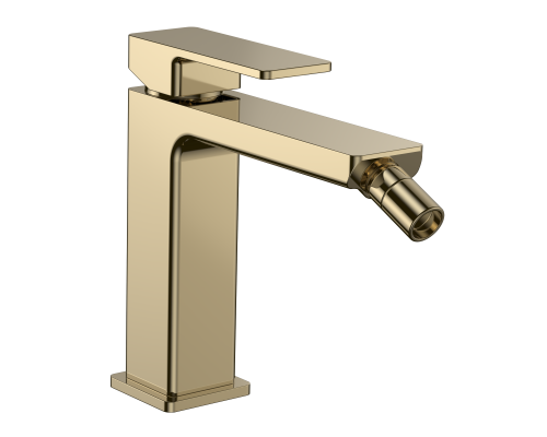AQM6816GG Savona Смеситель для биде, гладкий, подводка ½", золото AQUAme