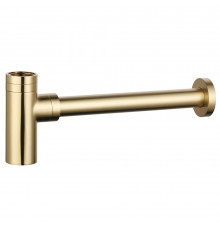 AQM7010GG Сифон для раковины латунный, Glossy gold AQUAme
