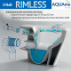 AQM2003 Унитаз подвесной с сиденьем SoftClose, технология смыва Rimless, скрытый крепеж. 530x365x360 AQUAme