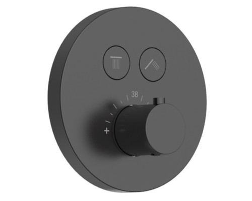 AQM 8401GM Набор для комплектации душа с термостатом, Gun metal AQUAme