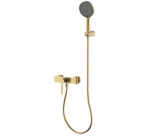 AQM6413BG Asti Смеситель для душа однорычажный, с душевым набором, 3 режима, Brushed gold AQUAme