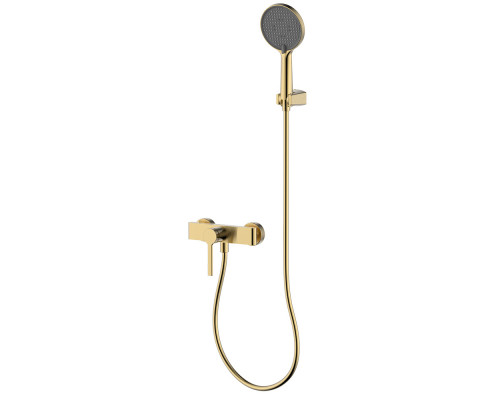 AQM6413BG Asti Смеситель для душа однорычажный, с душевым набором, 3 режима, Brushed gold AQUAme