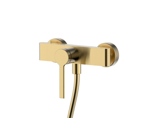 AQM6413BG Asti Смеситель для душа однорычажный, с душевым набором, 3 режима, Brushed gold AQUAme