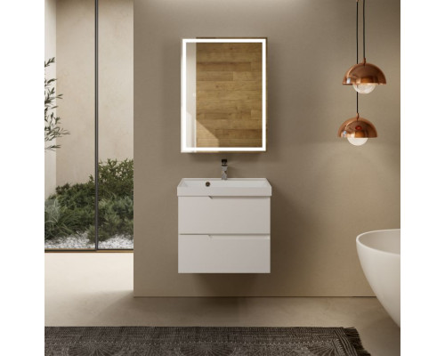 AQM900360WH "S3" тумба под умывальник подвесная 60 см., цвет белый глянец. AQUAme