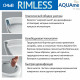 AQM2001 Унитаз подвесной с сиденьем SoftClose, технология смыва Rimless, скрытый крепеж. 515x355x365 AQUAme