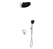 AQM 8402CR Набор для комплектации душа со смесителем, Хром AQUAme