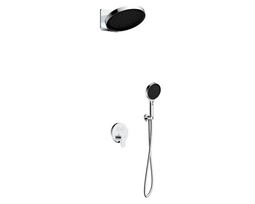 AQM 8402CR Набор для комплектации душа со смесителем, Хром AQUAme