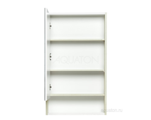 Зеркальный шкаф Aquaton Рико 50 белый, ясень фабрик 1A212302RIB90