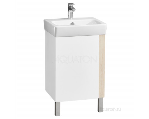 Тумба под раковину Aquaton Кантри 50 белый, дуб верона 1A257801AHB20