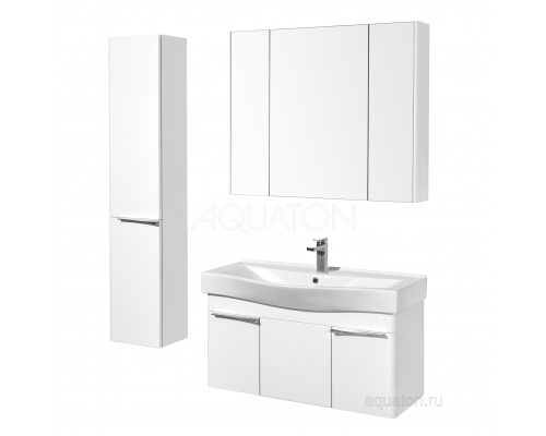 Зеркальный шкаф Aquaton Беверли 100 белый 1A237202BV010