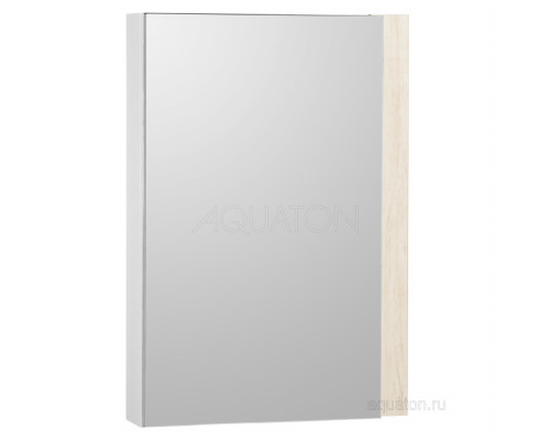 Зеркальный шкаф Aquaton Кантри 55 белый, дуб верона 1A257702AHB20