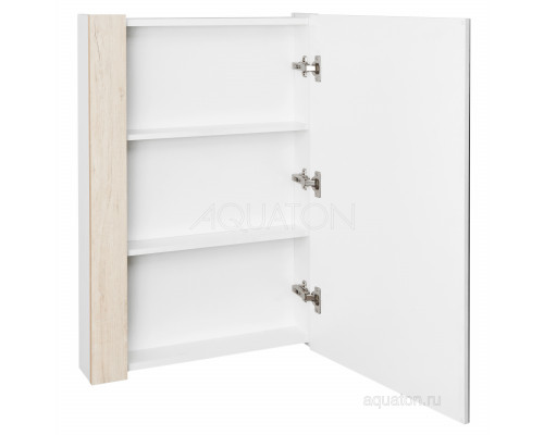 Зеркальный шкаф Aquaton Кантри 55 белый, дуб верона 1A257702AHB20