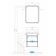 Зеркальный шкаф Aquaton Скай PRO 55 1A238402SY010