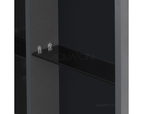 Зеркальный шкаф Aquaton Сохо 60 графит левый 1A258302AJA0L